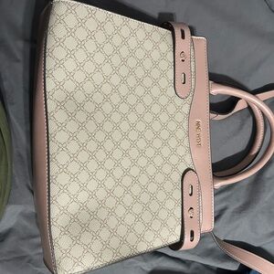 Nine West Pink and Cream Tote